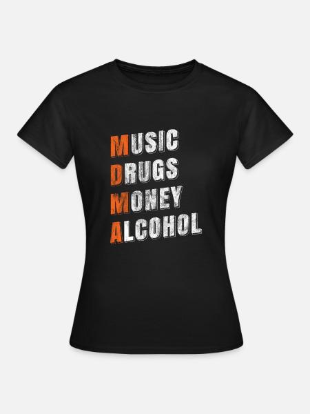 MDMA-Ekstase - Frauen T-Shirt - Schwarz