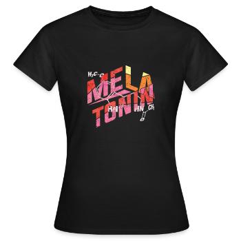 mélatonine formule - T-shirt Femme - noir - Devant - AI Model Female 172 dark (172cm)