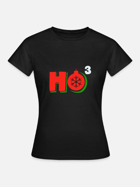 Weihnachtsmann - Frauen T-Shirt - Schwarz