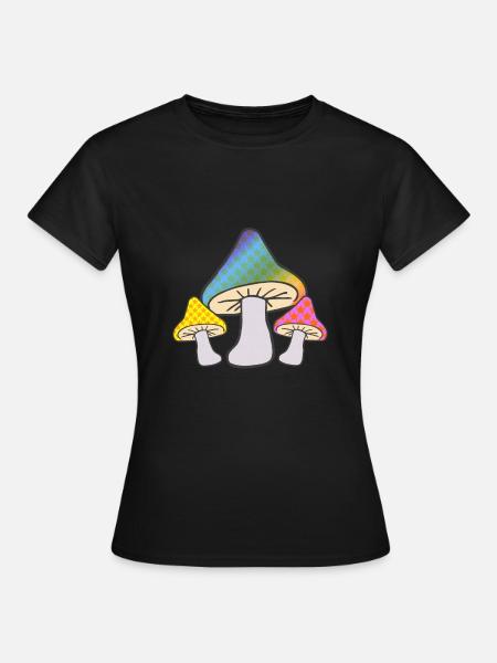 champignon - T-shirt Femme - noir