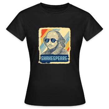 Shakespeare Literatur Hamlet Retro Geschenk - Frauen T-Shirt - Schwarz - Vorne - AI Model Female 172 dark (172cm)