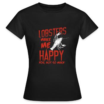 Hummer me rend heureux - T-shirt Femme - noir - Devant - AI Model Female 172 dark (172cm)