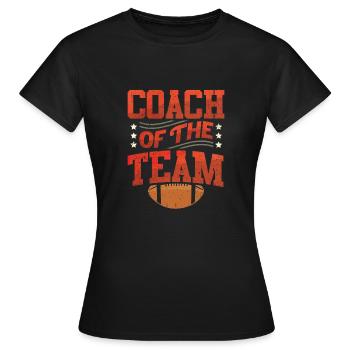 Feld Rugby-Trainer - Frauen T-Shirt - Schwarz - Vorne - AI Model Female 172 dark (172cm)