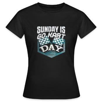 Go-Kart Race Day - Women's T-Shirt - black - Front - AI Model Female 172 dark (172cm)