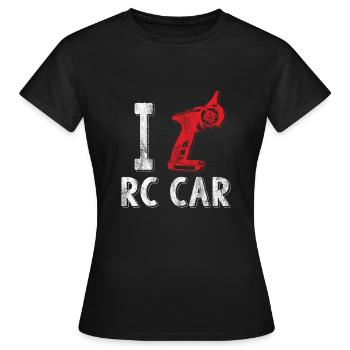 RC Auto Liebe Rennsport - Frauen T-Shirt - Schwarz - Vorne - AI Model Female 172 dark (172cm)