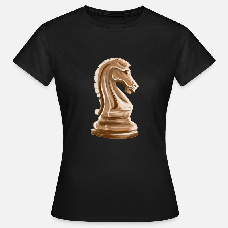 Chess Piece Chess Gift Horse Springer Runner - Women's T-Shirt - black