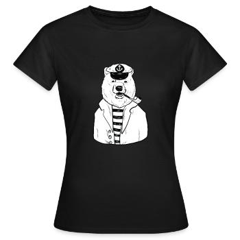 Marin, marin, capitaine, marin, marin - T-shirt Femme - noir - Devant - AI Model Female 172 dark (172cm)