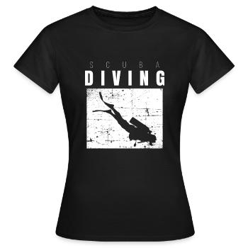 Diving - Frauen T-Shirt - Schwarz - Vorne - AI Model Female 172 dark (172cm)