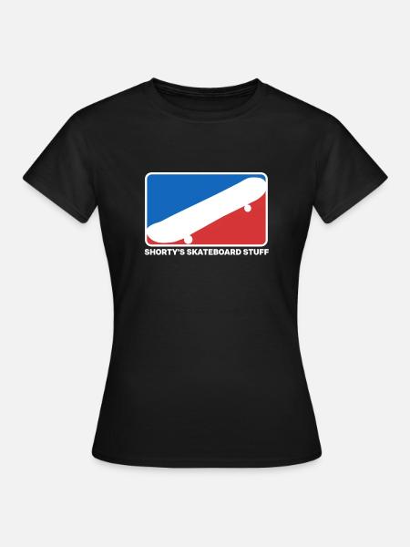Shortys Skateboard Stuff - Frauen T-Shirt - Schwarz