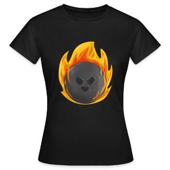 Bowling Bowler Bowling Ball Pins Cadeau De Grève - T-shirt Femme - noir - Devant - AI Model Female 172 dark (172cm)
