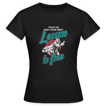 Judo fight hour - Women's T-Shirt - black - Front - AI Model Female 172 dark (172cm)