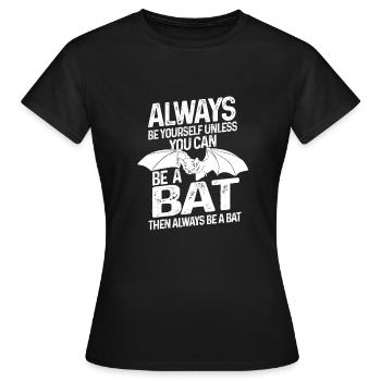 Chauves-souris mammifères nocturnes - T-shirt Femme - noir - Devant - AI Model Female 172 dark (172cm)