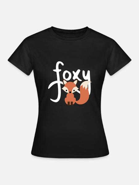 FOXY FUCHS - Frauen T-Shirt - Schwarz