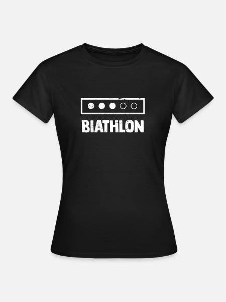 Biathlon - Frauen T-Shirt - Schwarz