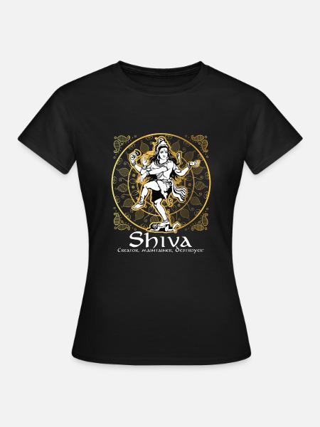 Seigneur Shiva Design | Cadeau d'hindouisme pour les croyants - T-shirt Femme - noir