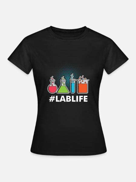 Wissenschaft Labor Leben Geschenkidee Nerd Physik - Frauen T-Shirt - Schwarz