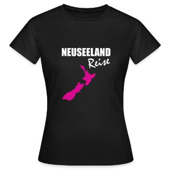 nouvelle-Zélande - T-shirt Femme - noir - Devant - AI Model Female 172 dark (172cm)