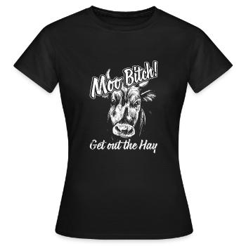 Landwirtschaft Kuh Geschenk - Frauen T-Shirt - Schwarz - Vorne - AI Model Female 172 dark (172cm)