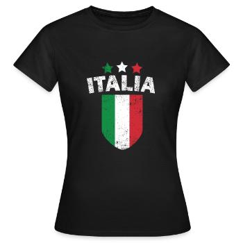Italie - T-shirt Femme - noir - Devant - AI Model Female 172 dark (172cm)