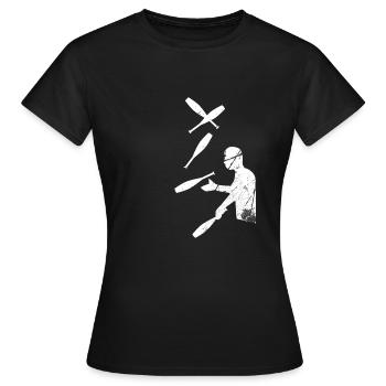 T-shirt Jongleur - T-shirt Femme - noir - Devant - AI Model Female 172 dark (172cm)