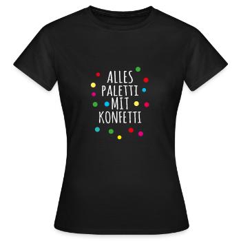 Carnaval de Mardi Gras - T-shirt Femme - noir - Devant - AI Model Female 172 dark (172cm)