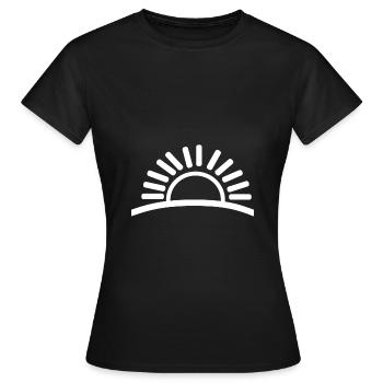 sunrise - Women's T-Shirt - black - Front - AI Model Female 172 dark (172cm)