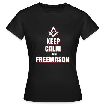 Keep Quiet Masonic Gift - Women's T-Shirt - black - Front - AI Model Female 172 dark (172cm)