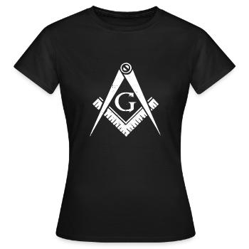 Freimaurer-Logo - Frauen T-Shirt - Schwarz - Vorne - AI Model Female 172 dark (172cm)