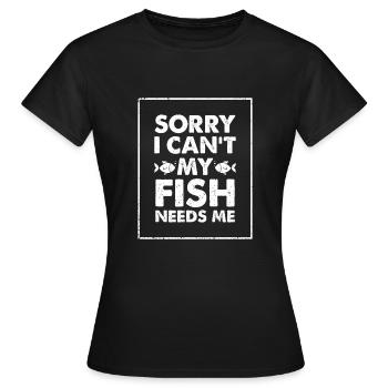 Aquarium Aquarium Cadeau - T-shirt Femme - noir - Devant - AI Model Female 172 dark (172cm)