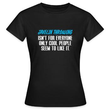 Lancer de lances - T-shirt Femme - noir - Devant - AI Model Female 172 dark (172cm)