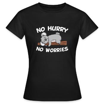 Relax Koala Bear Chill Relax Cadeau - T-shirt Femme - noir - Devant - AI Model Female 172 dark (172cm)