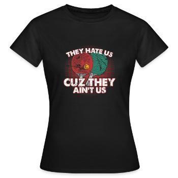 Tischtennis Pingpong - Frauen T-Shirt - Schwarz - Vorne - AI Model Female 172 dark (172cm)