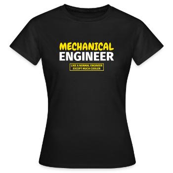 Maschinenbauer Maschinenbauingenieur Geschenk - Frauen T-Shirt - Schwarz - Vorne - AI Model Female 172 dark (172cm)