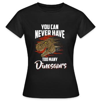 Urzeit Triceratops Fleischfresser Archäologie - Frauen T-Shirt - Schwarz - Vorne - AI Model Female 172 dark (172cm)
