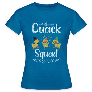 Duckling Bathing Duck Bathtub - Women's T-Shirt - antique blue sapphire heather - Front - AI Model Female 172 dark (172cm)