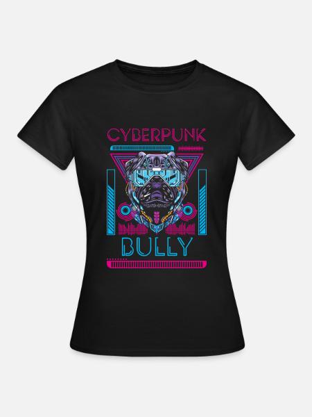 Cyborg Android Neon - Frauen T-Shirt - Schwarz