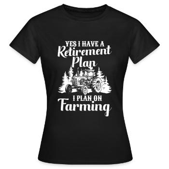 Landwirt Hof Demonstrieren Nutztiere - Frauen T-Shirt - Schwarz - Vorne - AI Model Female 172 dark (172cm)