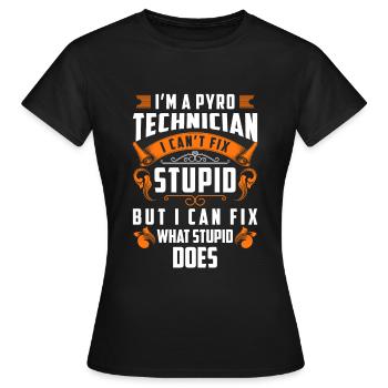 Stade Pyro Banger du Nouvel An - T-shirt Femme - noir - Devant - AI Model Female 172 dark (172cm)