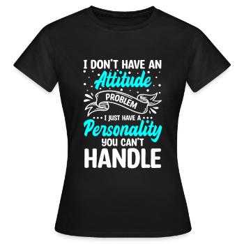 Service Profession Tipping Apron - Women's T-Shirt - black - Front - AI Model Female 172 dark (172cm)