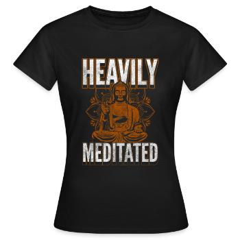 Meditieren Seelenheil Achtsamkeit Tao - Frauen T-Shirt - Schwarz - Vorne - AI Model Female 172 dark (172cm)