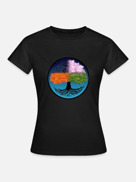 Tree of Life Seasons - Tree of Life Season - Women's T-Shirt - black