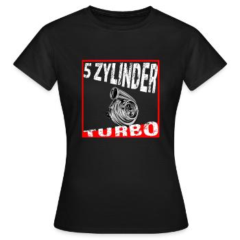 5 Zylinder Fünf Zylinder - Frauen T-Shirt - Schwarz - Vorne - AI Model Female 172 dark (172cm)