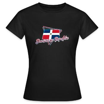 République dominicaine - T-shirt Femme - noir - Devant - AI Model Female 172 dark (172cm)