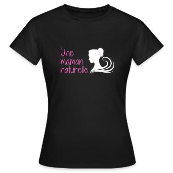 Une maman naturelle - T-shirt Femme - noir - Devant - AI Model Female 172 dark (172cm)