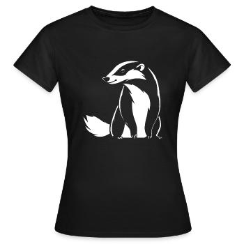 Honey badger - Women's T-Shirt - black - Front - AI Model Female 172 dark (172cm)