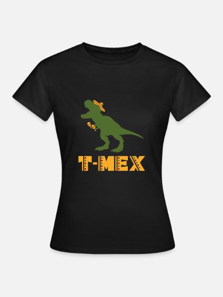 Dinosaurier - Frauen T-Shirt - Schwarz