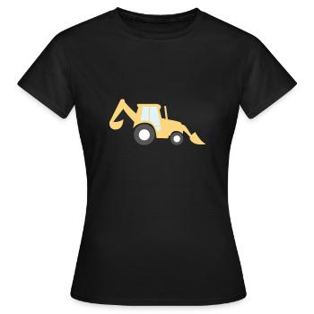 Excavator - Women's T-Shirt - black - Front - AI Model Female 172 dark (172cm)