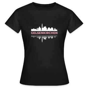 Gelsenkirchen Ville Rhénanie du Nord-Westphalie German Cities Travel - T-shirt Femme - noir - Devant - AI Model Female 172 dark (172cm)