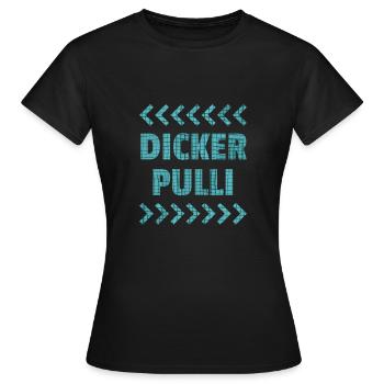 DICKER PULLI - Frauen T-Shirt - Schwarz - Vorne - AI Model Female 172 dark (172cm)
