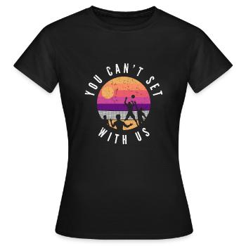 Beach volley - T-shirt Femme - noir - Devant - AI Model Female 172 dark (172cm)